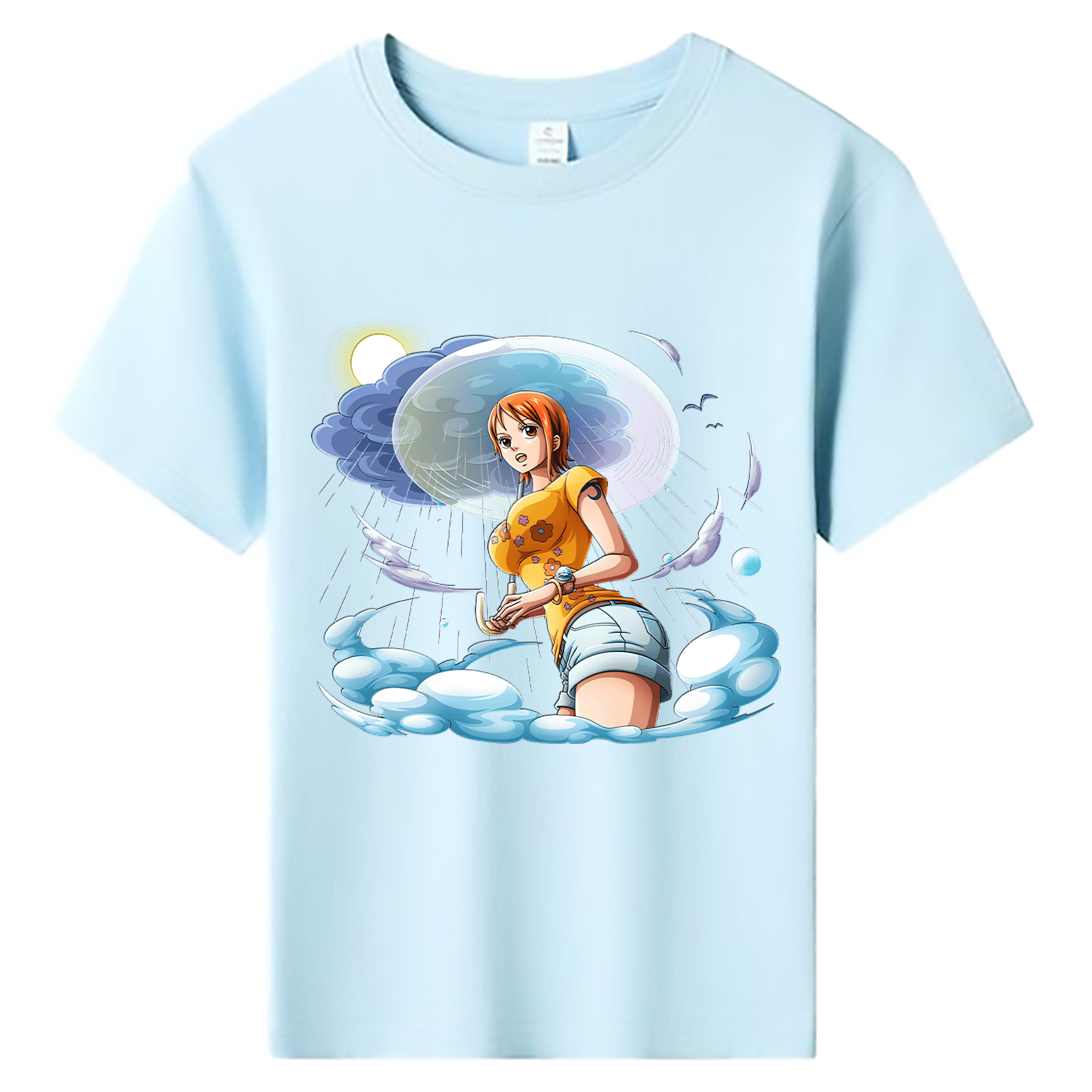 ワンピース ナミ ONE PIECE Nami 綿100％キッズTシャツ（フロントプリント）